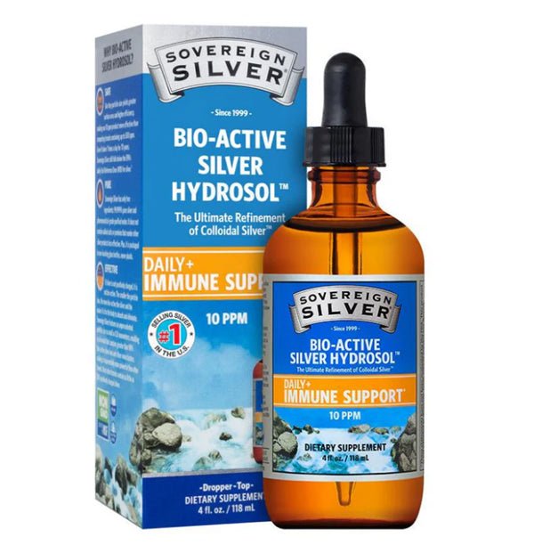 Bio - Active Silver Hydrosol, Dropper - Top - Spring Street Vitamins