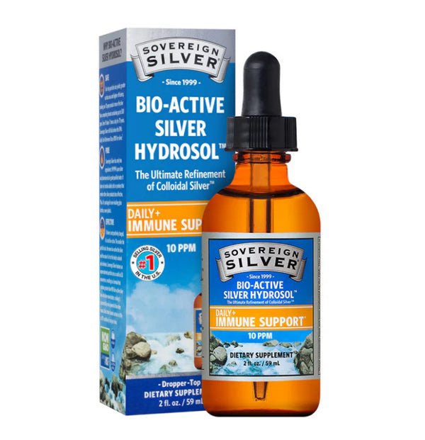 Bio - Active Silver Hydrosol, Dropper - Top - Spring Street Vitamins