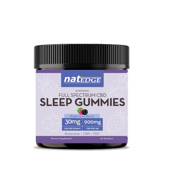 CBD Sleep Gummies, 30 count, Nighttime Berry Flavor - Spring Street Vitamins
