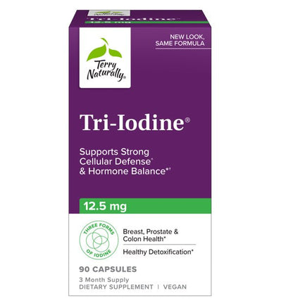 Tri - Iodine, 12.5 mg, 90 Vegetable Capsules - Spring Street Vitamins